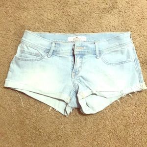 Hollister super-short destroyed bottom shorts